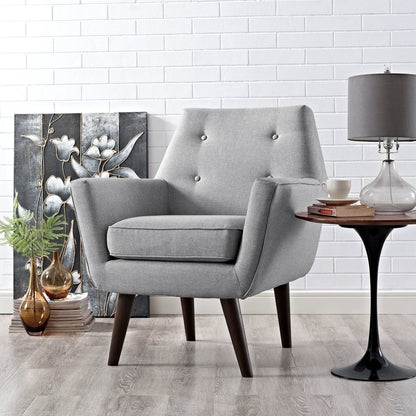 Posit Upholstered Armchair, Grey, Fabric 10267