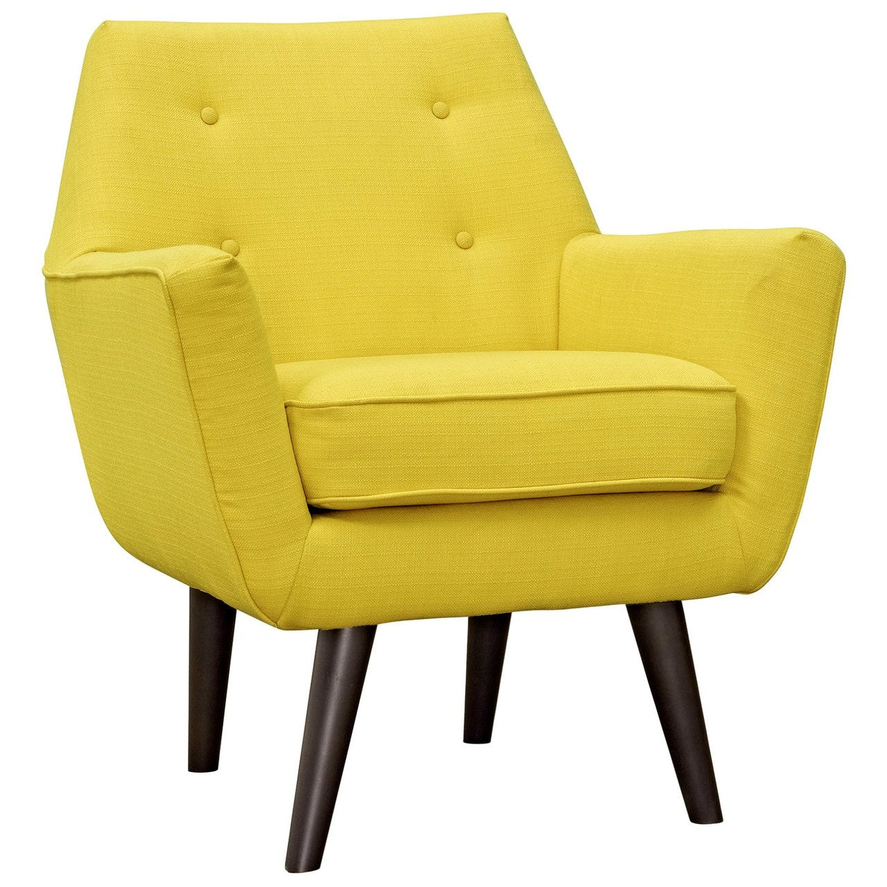 Posit Upholstered Armchair, Yellow, Fabric 10268