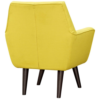 Posit Upholstered Armchair, Yellow, Fabric 10268