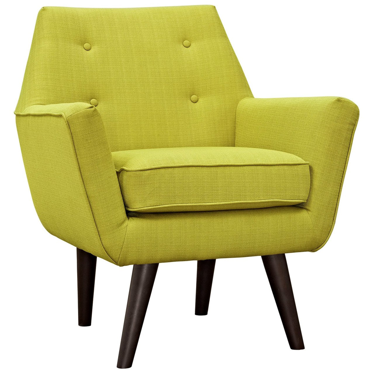 Posit Upholstered Armchair, Green, Fabric 10269