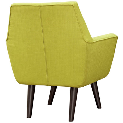 Posit Upholstered Armchair, Green, Fabric 10269