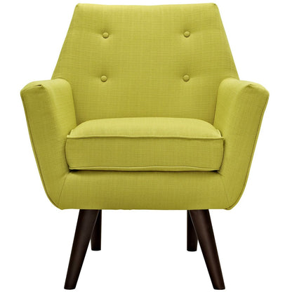 Posit Upholstered Armchair, Green, Fabric 10269