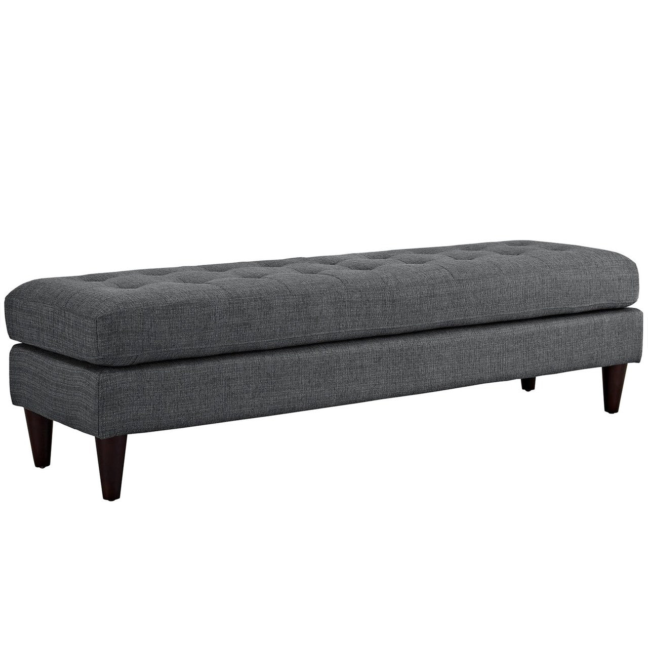 Empress Large Bench, Grey, Fabric 10272