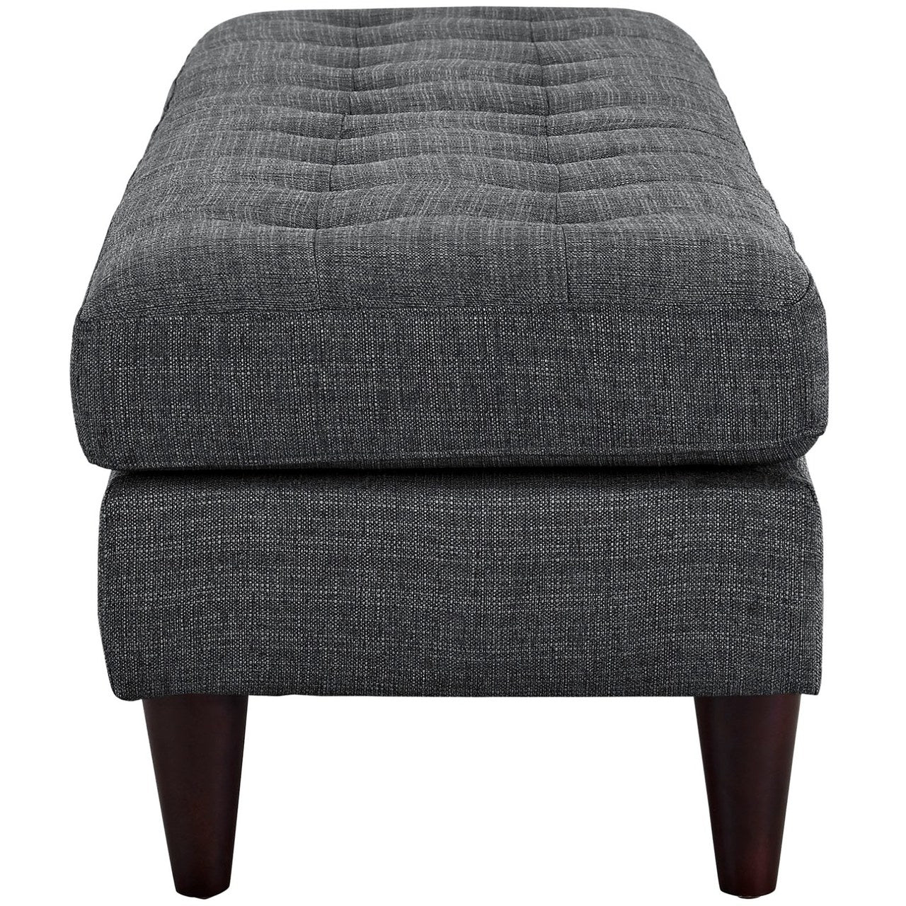 Empress Large Bench, Grey, Fabric 10272