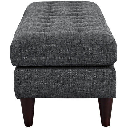 Empress Large Bench, Grey, Fabric 10272