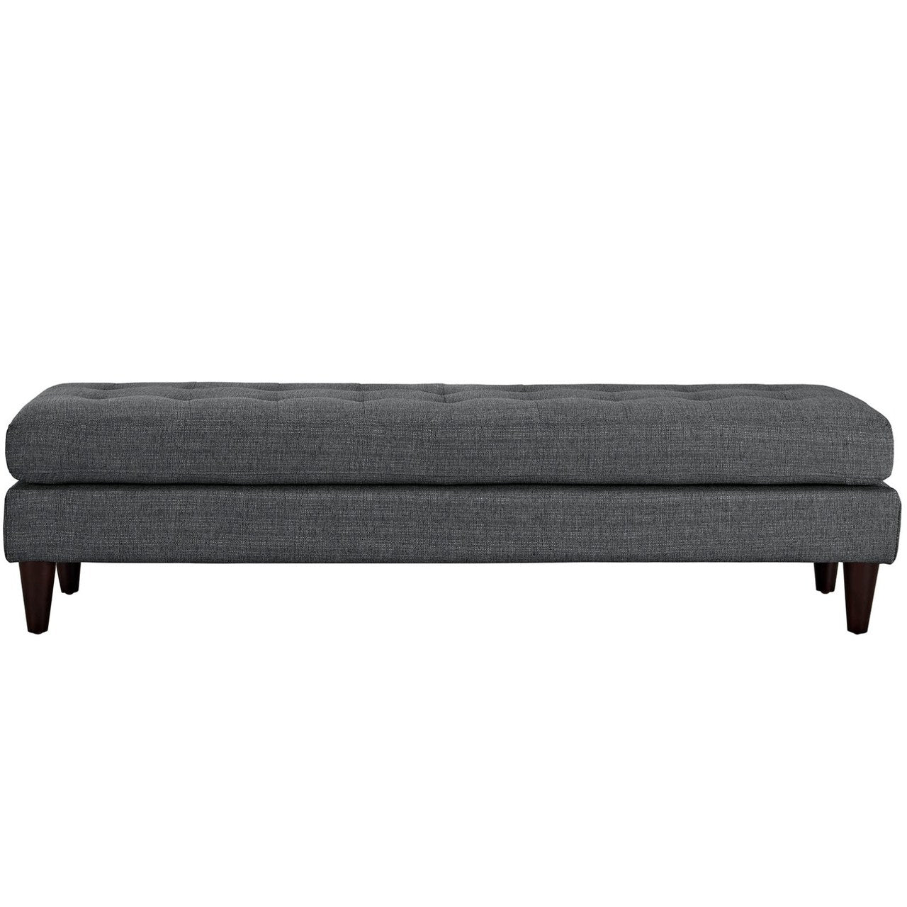 Empress Large Bench, Grey, Fabric 10272