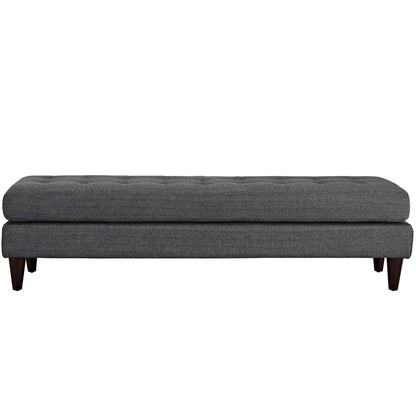 Empress Large Bench, Grey, Fabric 10272