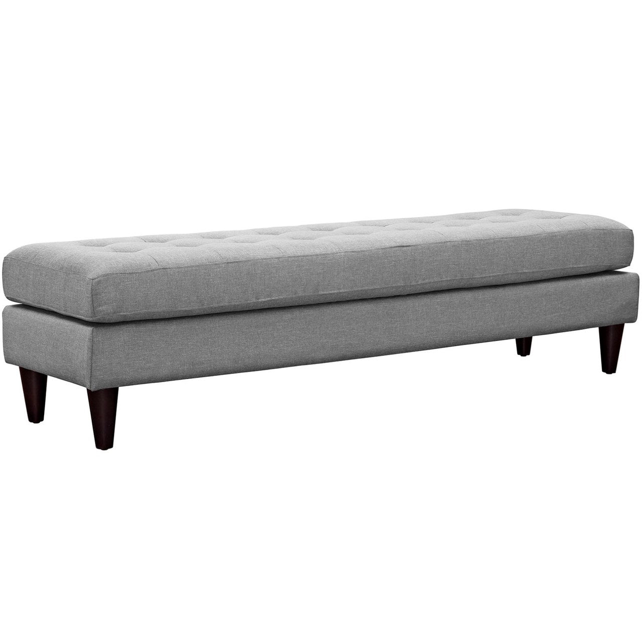 Empress Large Bench, Grey, Fabric 10275