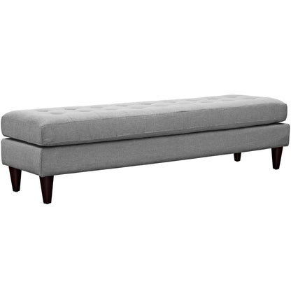 Empress Large Bench, Grey, Fabric 10275