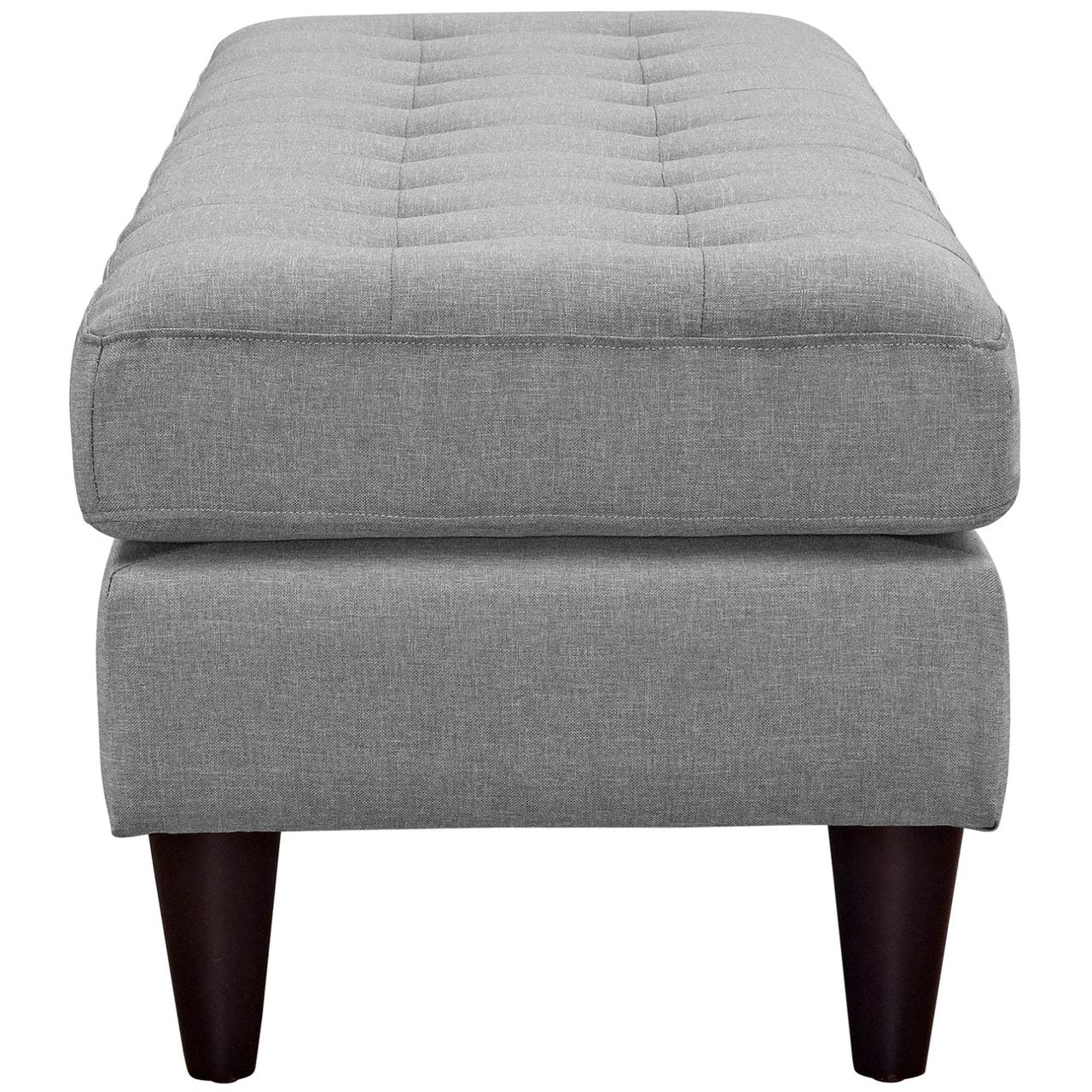 Empress Large Bench, Grey, Fabric 10275