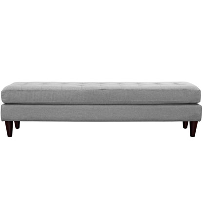Empress Large Bench, Grey, Fabric 10275