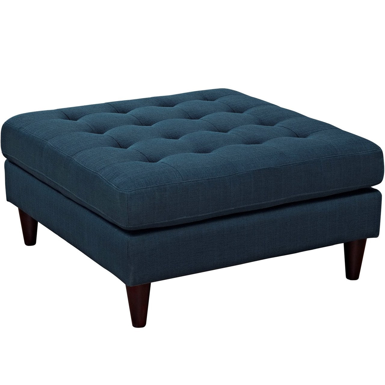 Empress Upholstered Large Ottoman, Navy, Fabric 10289