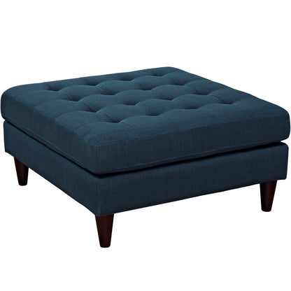 Empress Upholstered Large Ottoman, Navy, Fabric 10289