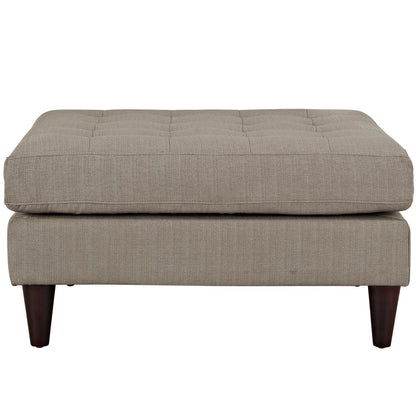 Empress Upholstered Large Ottoman, Grey, Fabric 10291