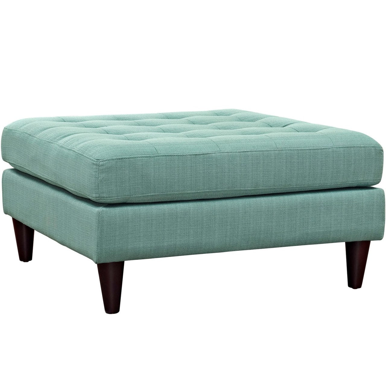Empress Upholstered Large Ottoman, Blue, Fabric 10292