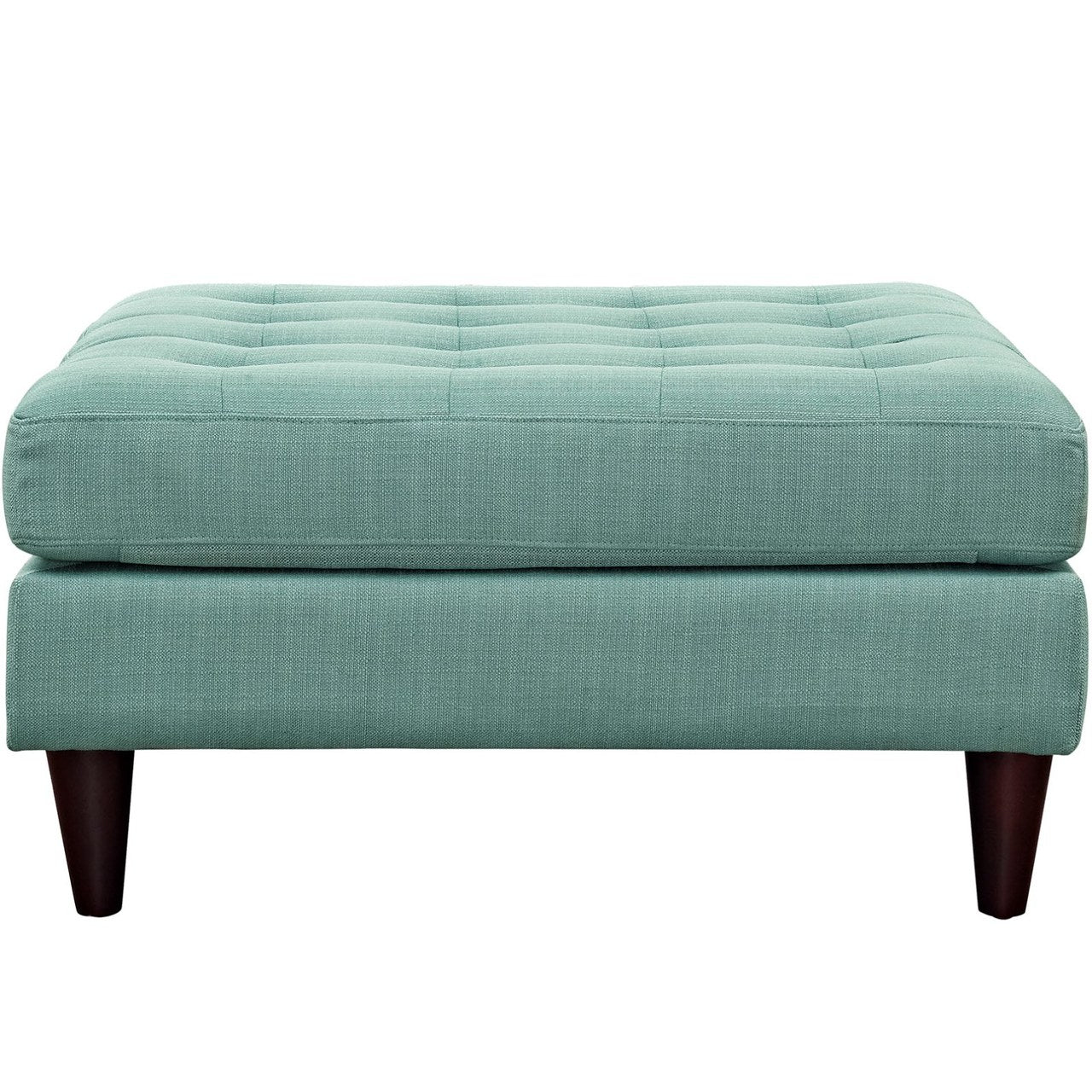 Empress Upholstered Large Ottoman, Blue, Fabric 10292