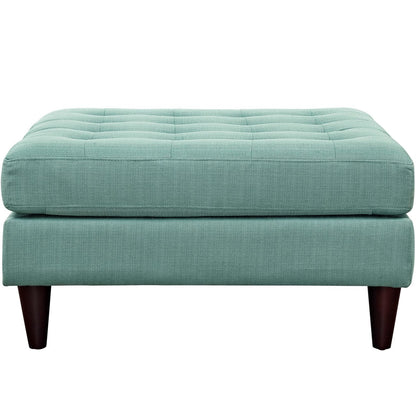 Empress Upholstered Large Ottoman, Blue, Fabric 10292