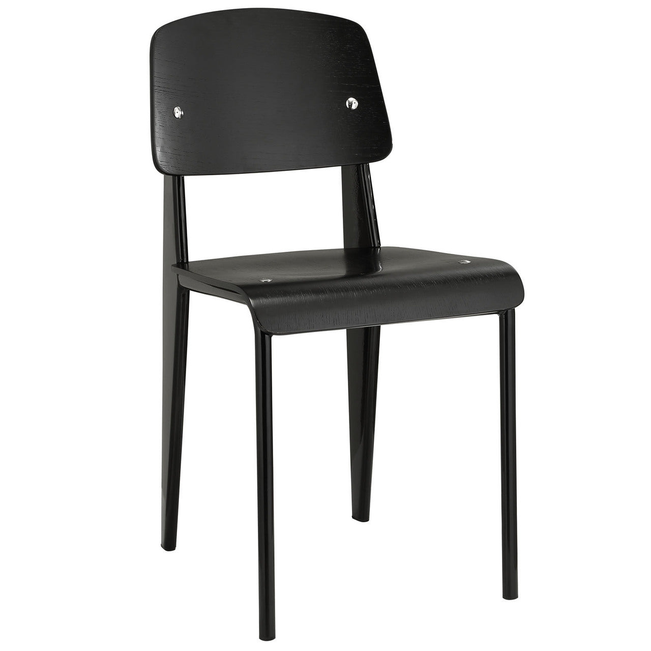 Cabin Dining Side Chair, Black Wood