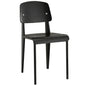 Cabin Dining Side Chair, Black Wood