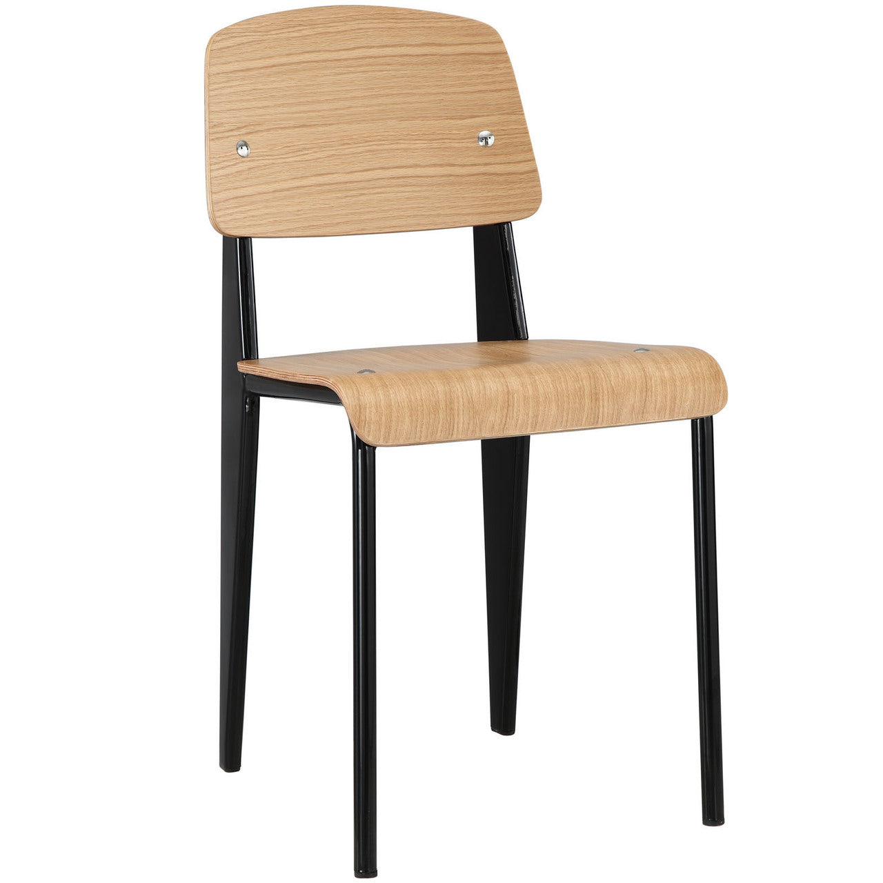 Cabin Dining Side Chair, Natural Black Wood