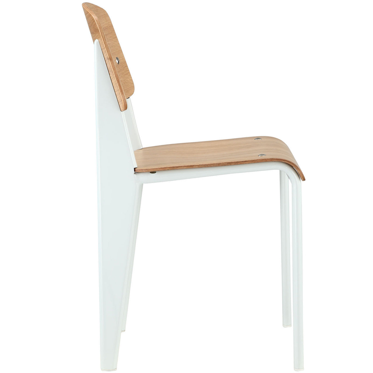 Cabin Dining Side Chair, White Wood