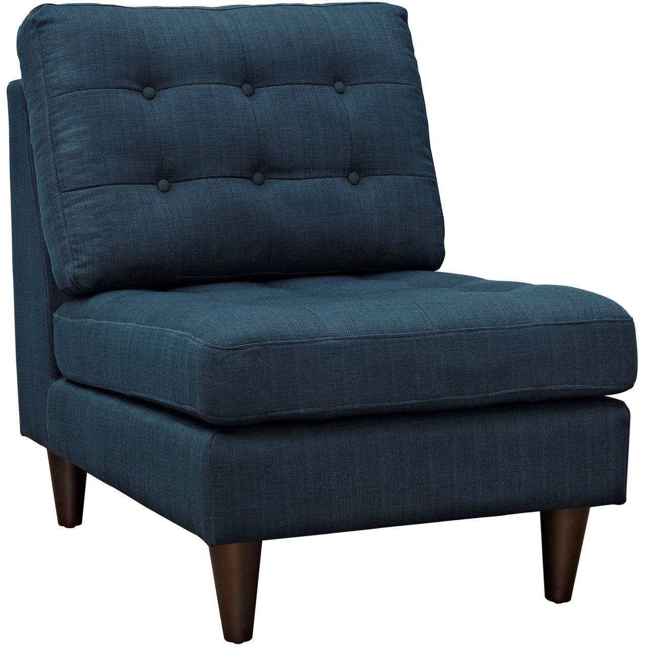 Empress Upholstered Lounge Chair, Navy, Fabric 10297