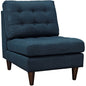 Empress Upholstered Lounge Chair, Navy, Fabric 10297