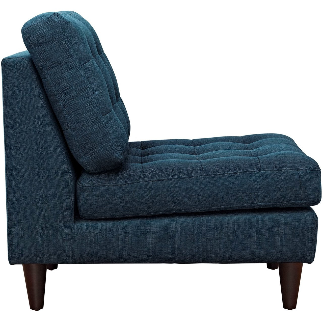 Empress Upholstered Lounge Chair, Navy, Fabric 10297