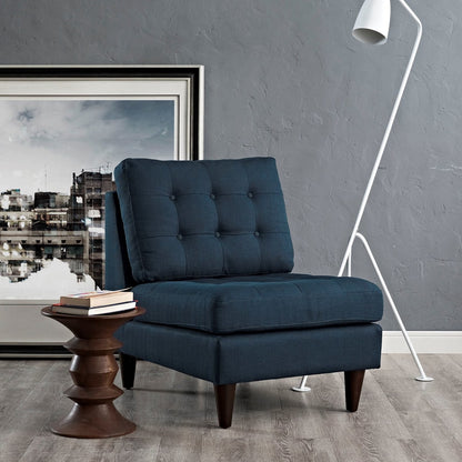 Empress Upholstered Lounge Chair, Navy, Fabric 10297