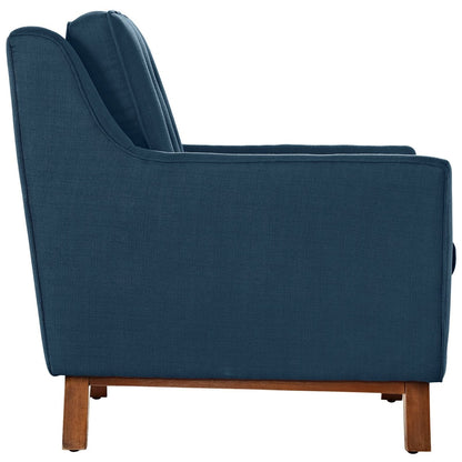 Beguile Armchairs and Sofa Set, Navy, Fabric 10301