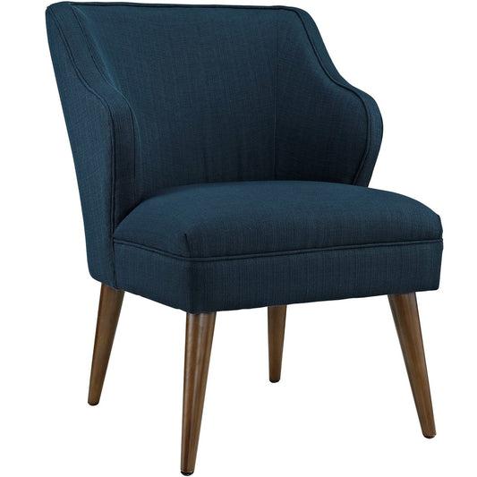 Swell Upholstered Fabric Armchair, Navy, Fabric 10324