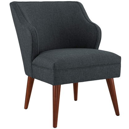 Swell Upholstered Fabric Armchair, Grey, Fabric 10326