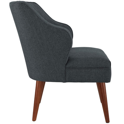 Swell Upholstered Fabric Armchair, Grey, Fabric 10326