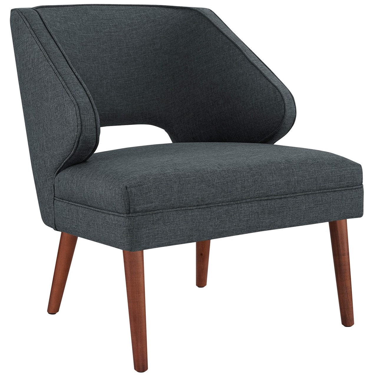 Dock Upholstered Fabric Armchair, Grey, Fabric 10334