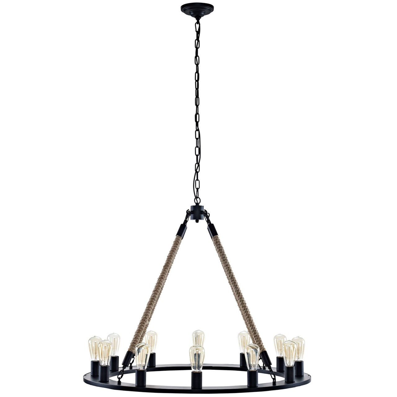Encircle Chandelier, Brown, Metal 10350
