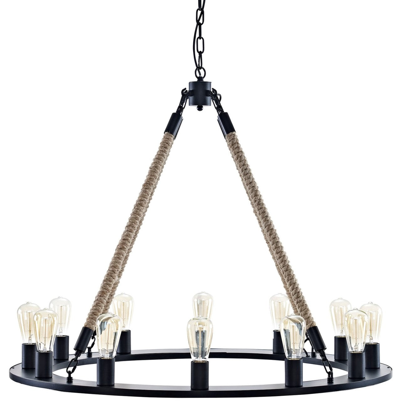 Encircle Chandelier, Brown, Metal 10350