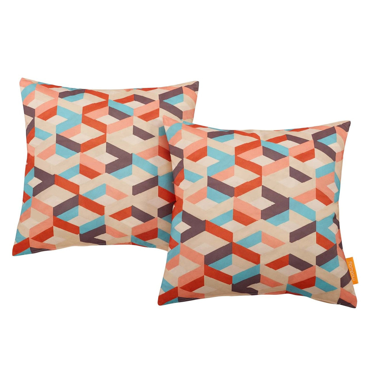 Modway Outdoor Patio Single Pillow, Fabric, Multi Colorful 13488