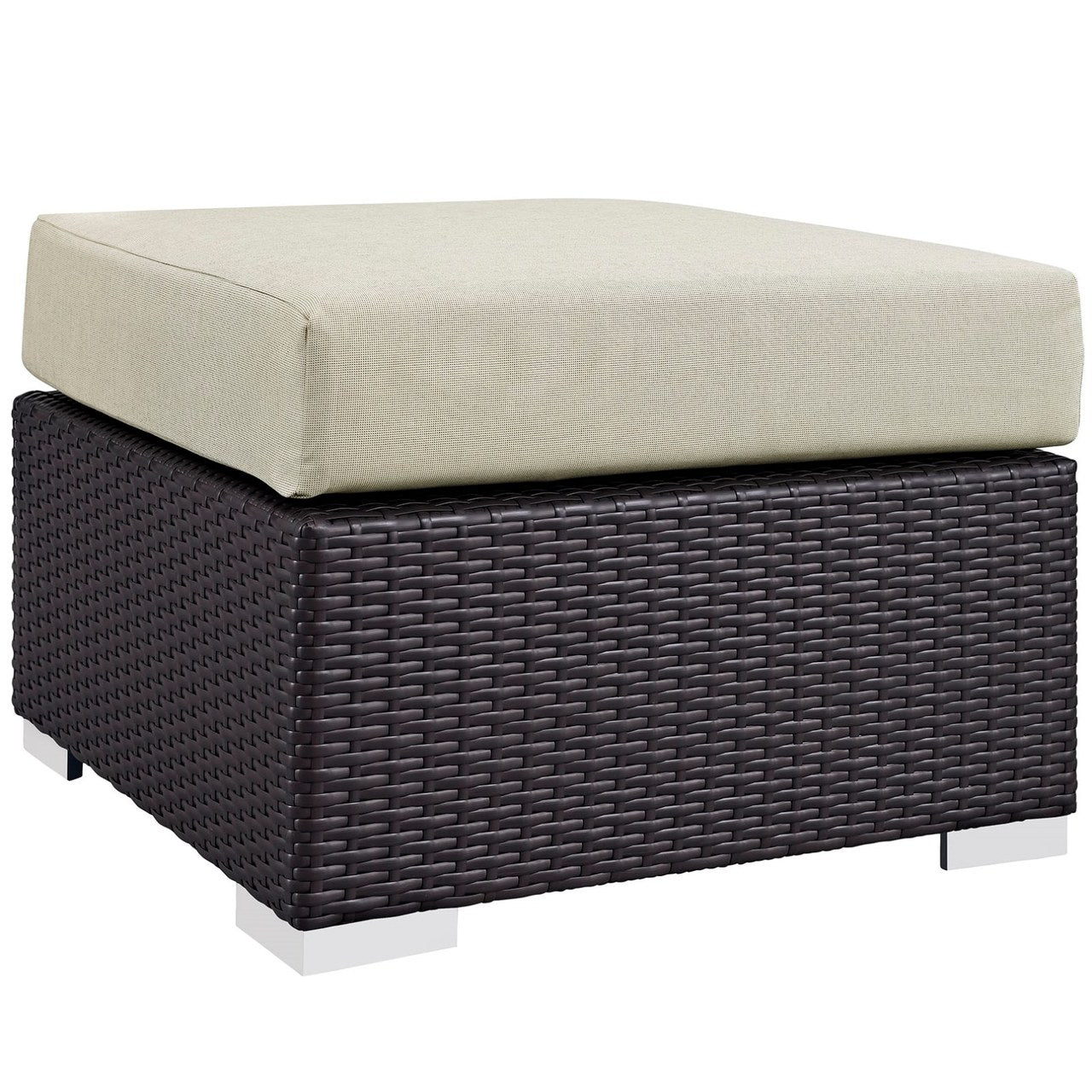 Convene Nine PCS Outdoor Patio Sofa Set, Beige, Rattan 10393