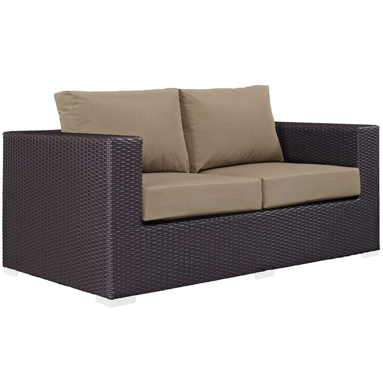 Convene Nine PCS Outdoor Patio Sofa Set, Brown, Rattan 10394