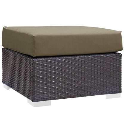 Convene Nine PCS Outdoor Patio Sofa Set, Brown, Rattan 10394