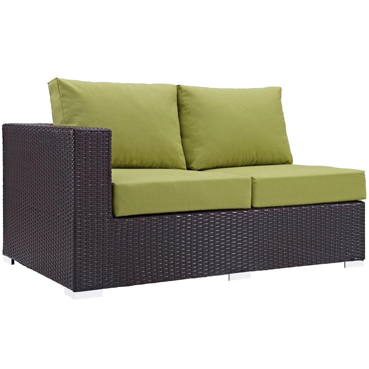 Convene Twelve PCS Outdoor Patio Sectional Set, Green, Rattan 10424
