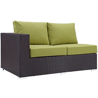 Convene Twelve PCS Outdoor Patio Sectional Set, Green, Rattan 10424