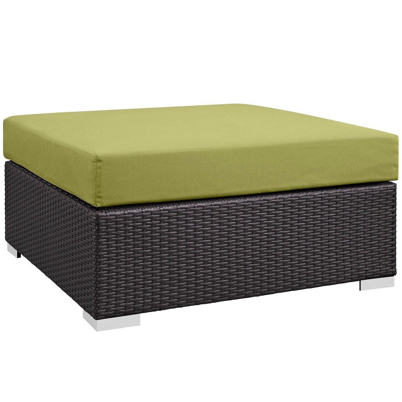 Convene Twelve PCS Outdoor Patio Sectional Set, Green, Rattan 10424