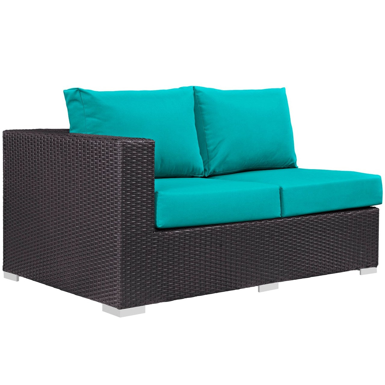 Convene Twelve PCS Outdoor Patio Sectional Set, Blue, Rattan 10426