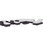 Convene Twelve PCS Outdoor Patio Sectional Set, White, Rattan 10427