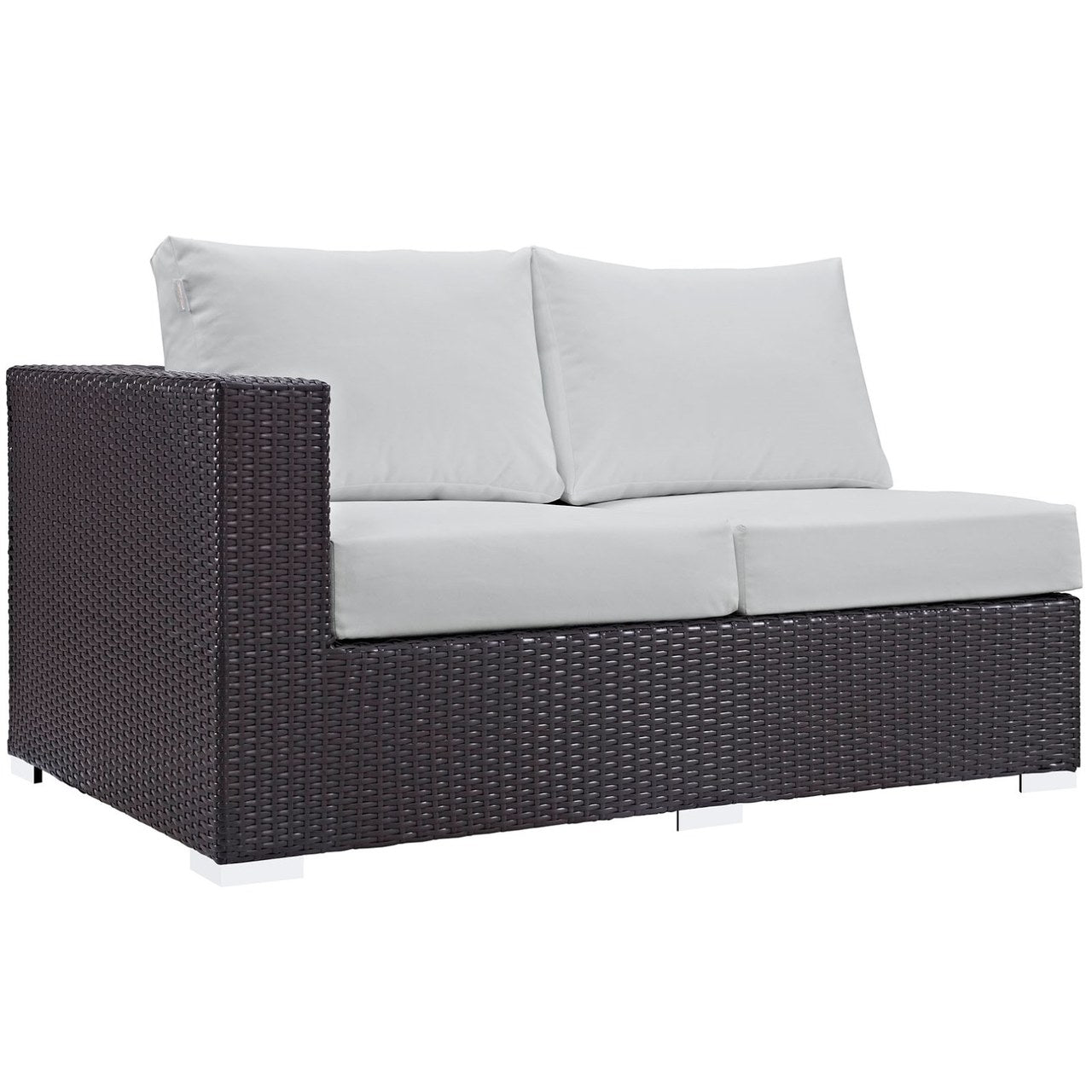 Convene Twelve PCS Outdoor Patio Sectional Set, White, Rattan 10427