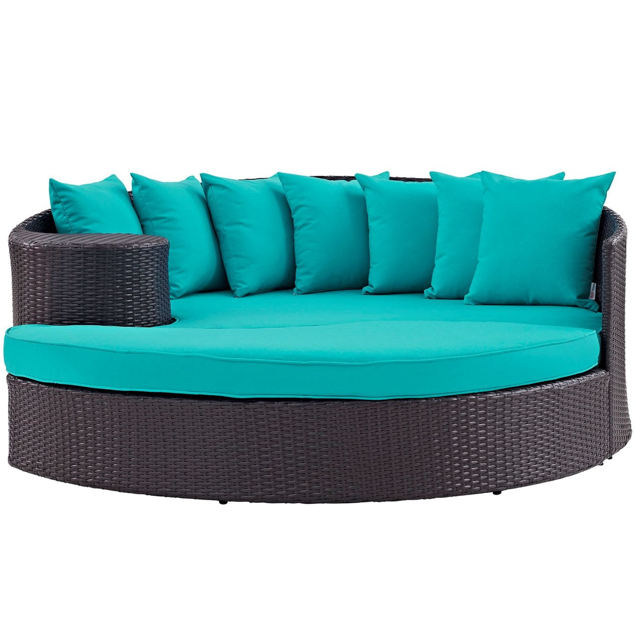 Convene Outdoor Patio Daybed, Blue, Rattan 10492