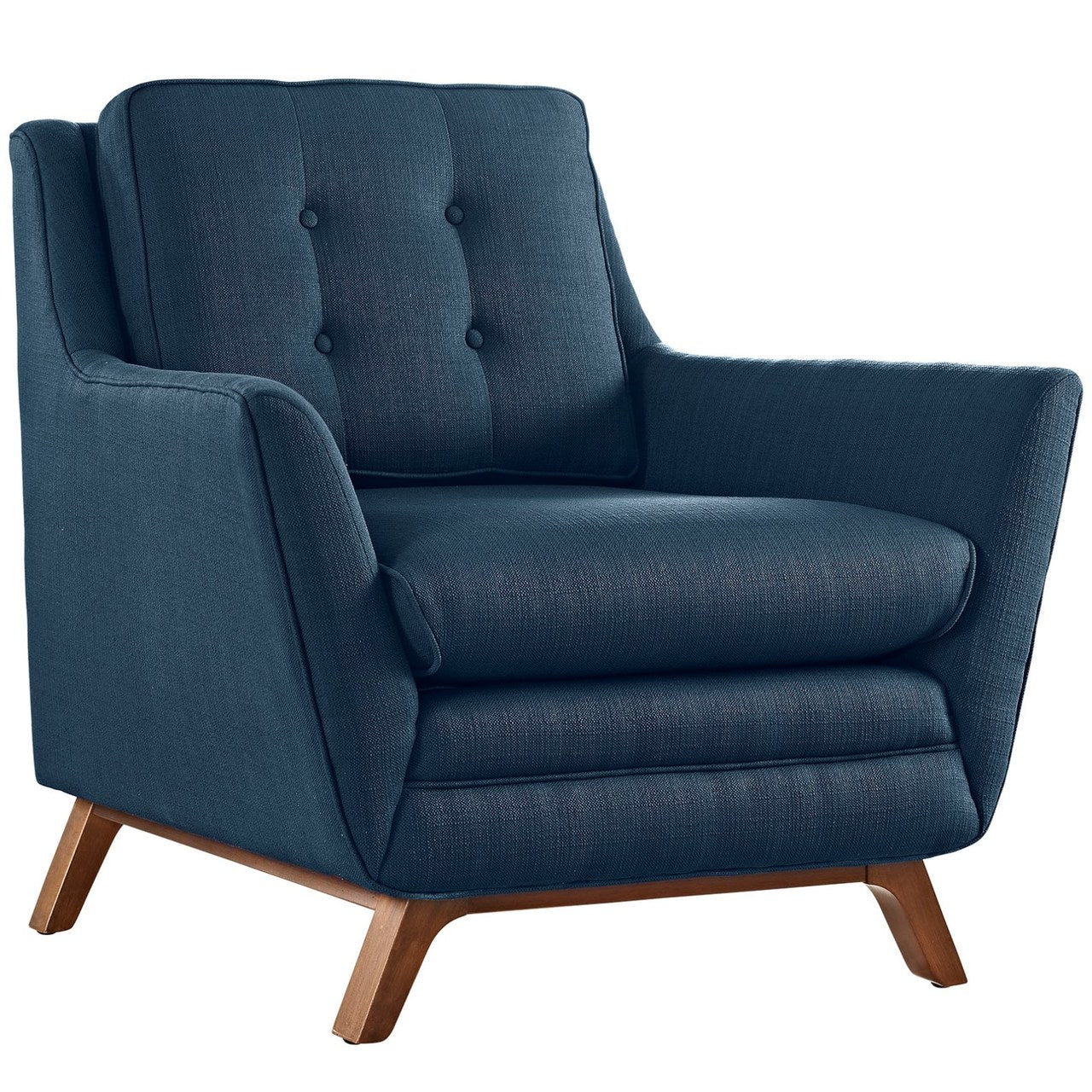 Beguile Armchair ( Set of Two), Navy, Fabric 10528