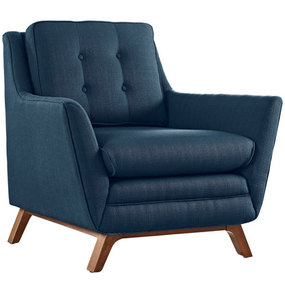 Beguile Armchair ( Set of Two), Navy, Fabric 10528