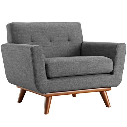 Engage Five PCS Sectional Sofa, Grey, Fabric 10535